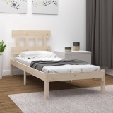 Cadru de pat single, 90x190 cm, lemn masiv