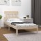 vidaXL Cadru de pat Single 3FT6, 90x190 cm, lemn masiv