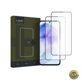 Folie de protectie Ecran HOFI Glass PRO+ pentru Samsung Galaxy A55 5G A556 / A35 5G A356 Sticla Securizata Full Glue Set 2 bucati 2.5D Neagra