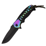 Cumpara ieftin Briceag Vanatoare IdeallStore Tactical Future 21.5cm Multicolor Otel Inoxidabil, Blocare Liner, Clip Curea, EDC