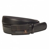 Curea barbati, casual-eleganta, din piele ecologica, latime 3.5 cm, maro - CK184M