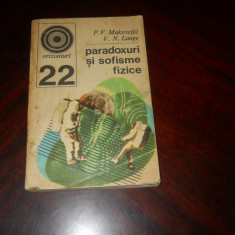 PARADOXURI SI SOFISME FIZICE-P.V.Makovetki,V. N.Lange 1971- culegere de probleme