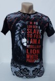 Tricou bărbați print leu - M