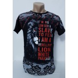 Tricou bărbați print leu - XXL
