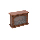 Decoratiune Felinar ce imita focul unui semineu, 28 cm, Oem
