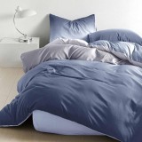 Cumpara ieftin Lenjerie cu Elastic 180x200 Accent Navy (Bumbac Satinat)