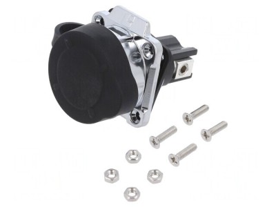 Conector Circular Soclu 28mm 2 Pin Aurit foto
