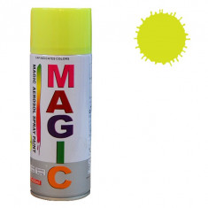 Spray vopsea MAGIC Galben Fluorescent , 400 ml. Kft Auto