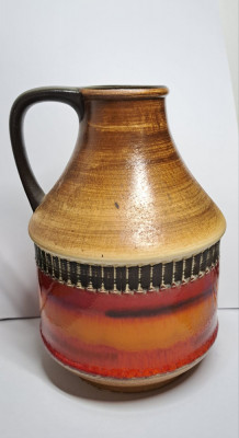 2401-Vaza ceramica smaltuita Fat Lava - Dumler&amp;amp;Breiden Keramik 322-17 -W.Germany foto