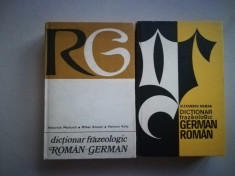 Dictionar frazeologic german - roman/roman - german 2 volume foto