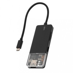 Sta?ie de andocare Home USBHUB6, 4K HDMI, mouse, tastatura, TF/microSD, SD, stocare USB, hard disk, ~100 W PD, plug &amp;amp;amp; play, indicator LED foto