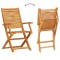 Set Bistro Pliabil 3 buc. Maro Lemn Solid de Acacia - 8