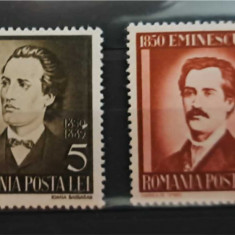 Timbre 1939 50 de ani de la moartea poetului Mihai Eminescu MNH