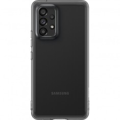 Husa pentru Samsung Galaxy A53 5G A536, Clear Cover, Neagra EF-QA536TBEGWW foto