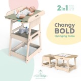 Masuta de infasat 2 in 1 transformabila in masuta de activitati, MamaToyz