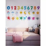 Cumpara ieftin Sticker Perete Autocolant Culori, Cifre si Anotimpuri 57.4x24.4cm - 51493