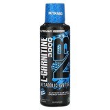 Nutrabio L-carnitine 3000 Blue Razz Flavor, L-carnitina Lichida, Cu Aroma De