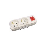 Cumpara ieftin Prelungitor profesional fara fir, Mirsa, cu led, alb, 2 prize