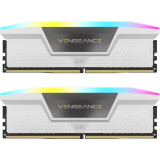 Memorie Vengeance White RGB 64GB DDR5 5200MHz CL40 Dual Channel Kit, Corsair