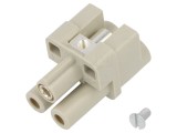 Conector HARTING HDC 3 pini 40A 400V inserturi contact mamă Han Q
