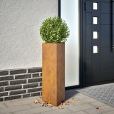Cumpara ieftin Jardinieră de grădină triunghiulară Oțel pentru intemperii