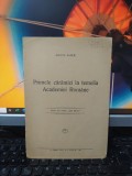 Axente Banciu, Primele cărămizi la temelia Academiei Rom&acirc;ne, Brașov 1936, 182
