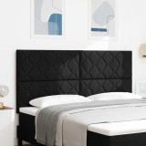Cumpara ieftin Tăblie cap cu lumini cu bandă LED Negru 180 cm țesătură