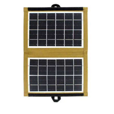 Panou solar portabil CL-670, Incarcare USB, 7W, pliabil, husa textila foto
