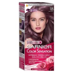 Vopsea de Par Permanenta Garnier Color Sensation 7.20, 110 ml, Ametist Deschis, Vopsea Par Saten, Colorare Par Garnier Ametist Deschis, Vopsea de Par foto