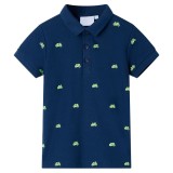 Tricou polo pentru copii, bleumarin, 128, vidaXL