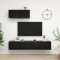 vidaXL Set dulapuri TV, 3 piese, negru, lemn prelucrat