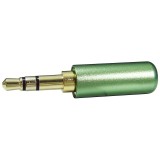 Mufa Jack 3.5mm Stereo Tata, Aurita, Verde, HQ, Lipire pe Fir - 10 Bucati