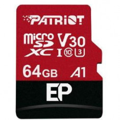 Card de memorie Patriot LX 64GB, microSDXC, Clasa 10, V30