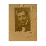 Tony Bulandra, fotografie de epocă, cu dedicație, 1911, atelier M. Daniel