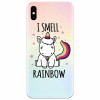 Husa silicon pentru Apple Iphone XS, I Smell Rainbow