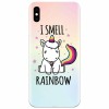 Husa silicon pentru Apple Iphone X, I Smell Rainbow