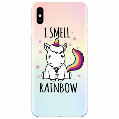 Husa silicon pentru Apple Iphone XS, I Smell Rainbow foto