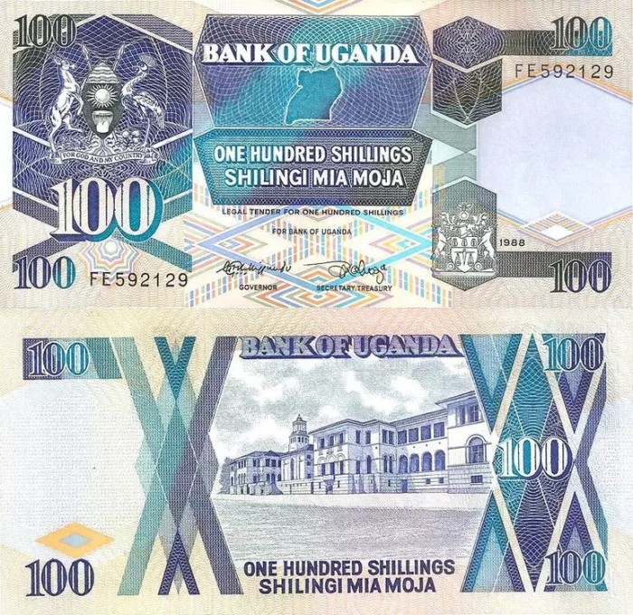UGANDA 100 shillings 1998 P-31b UNC!!!