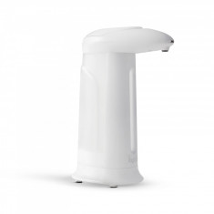 Dozator Automat de Sapun Lichid sau Dezinfectant fara Contact, Capacitate 360ml, Baterii, Alb