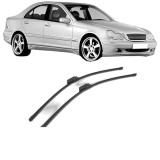 Cumpara ieftin Set stergatoare MERCEDES-BENZ C-CLASS (W203) 2000-2007, parbriz, Valeo Silencio Xtrm