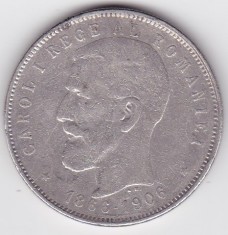 ROMANIA 5 LEI 1906
