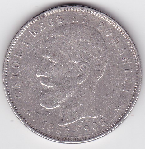 ROMANIA 5 LEI 1906