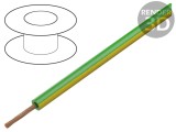 Cablu Silivolt 1x1mm2 Cu Silicon Galben-Verde