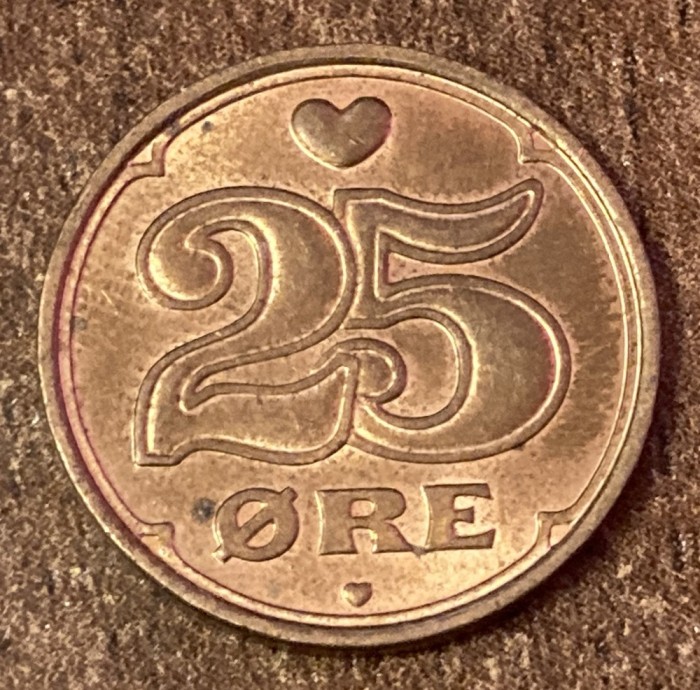 C50 - Moneda foarte veche - Danemarca - 25 ore - 2005