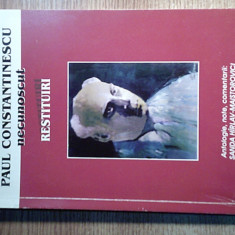 Paul Constantinescu necunoscut - Restituiri (Editura Muzicala, 2013)