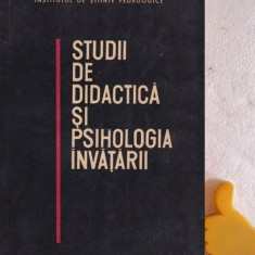 Studii de didactica si psihologia invatarii Paul Popescu-Neveanu