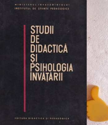 Studii de didactica si psihologia invatarii Paul Popescu-Neveanu foto