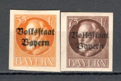 Bayern.1919/20 Regele Ludwig III-supr. nedantelate XB.9 foto