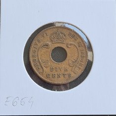 East Africa 5 cents centi 1943