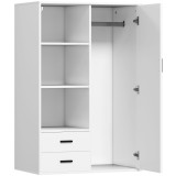HOMCOM Dulap Modern Alb Sertare | Aosom Romania